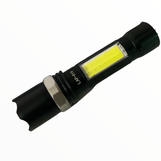 Lámpara Swat con led Cree, zoom y luz cob lateral, modelo LAB919