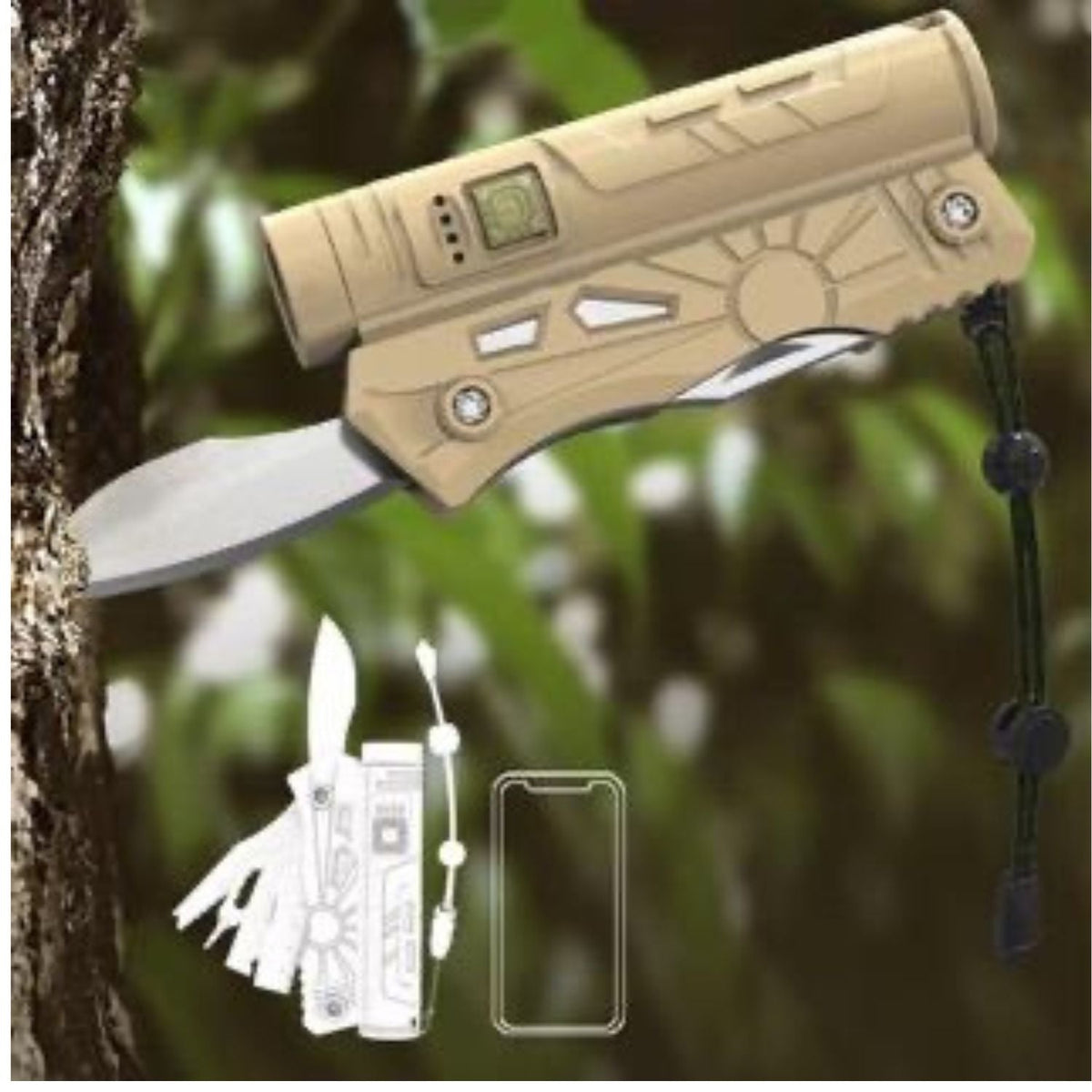 Linterna con navaja multifuncional y power bank, modelo LAPS26 - foto 8
