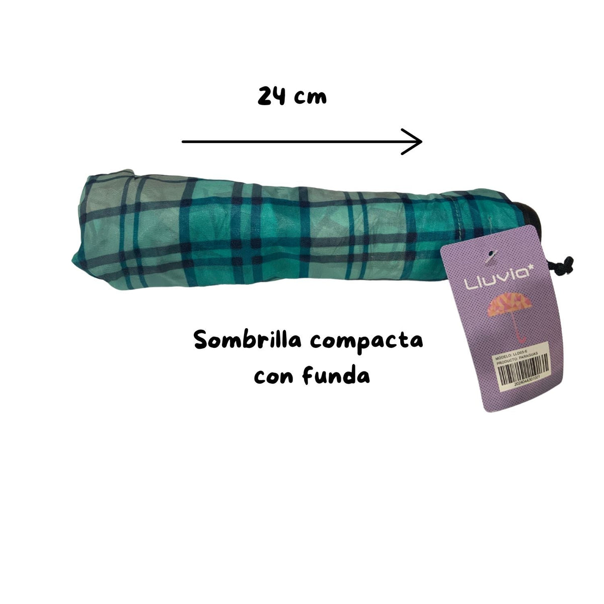 Sombrilla de bolsillo retráctil con funda, colores surtidos LLD03-E - foto 8