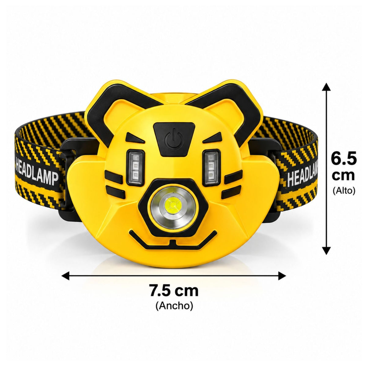Lámpara frontal infantil con diseño de tigre y 4 modos de luz - foto 2