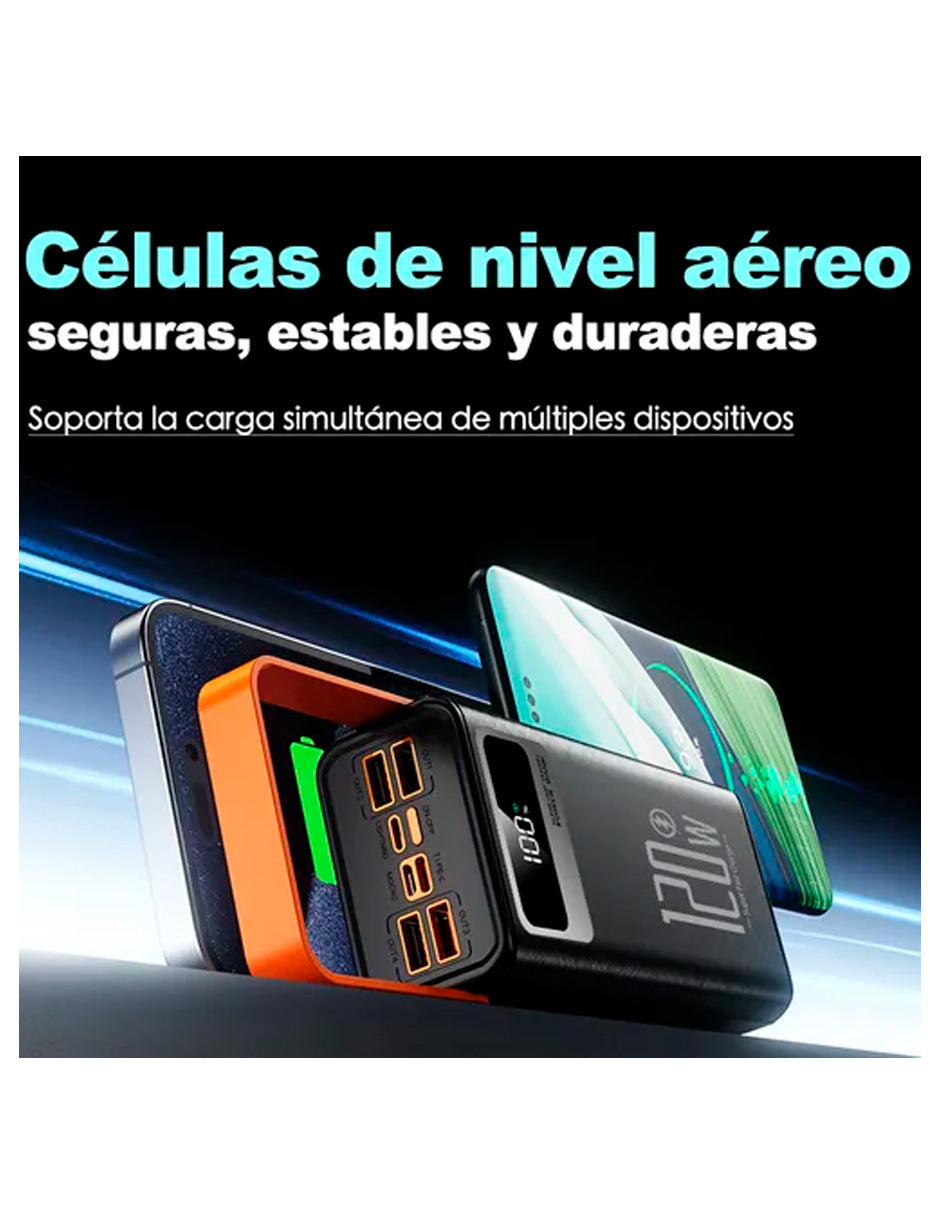PowerBank LWMaster Negro Batería Portátil 50000mah
