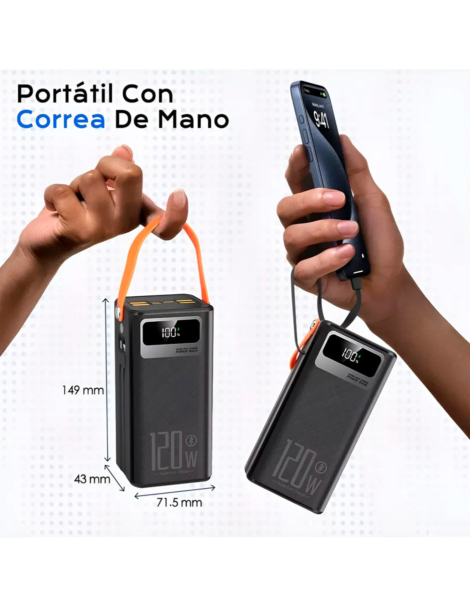 PowerBank LWMaster Negro Batería Portátil 50000mah