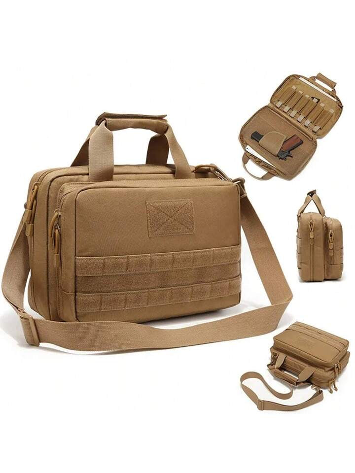 Mochila maletín para arma y accesorios con molle y porta parches
