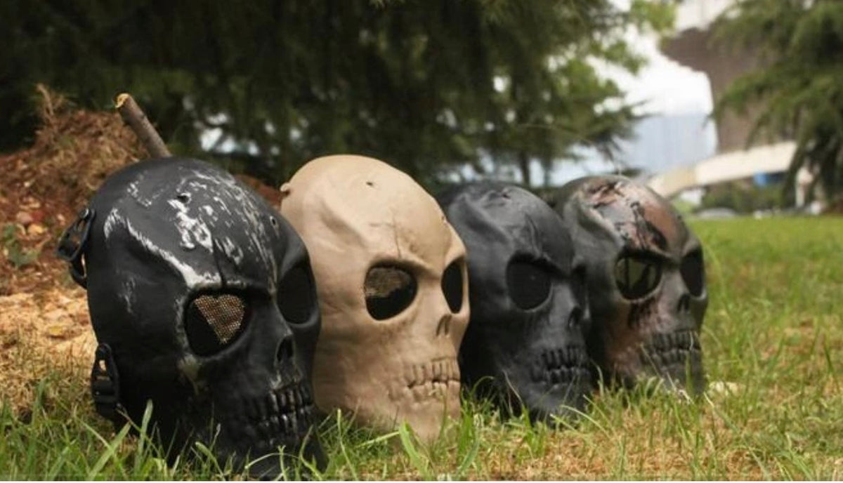 Máscara de calavera fantasma para paintball y deportes al aire libre M01