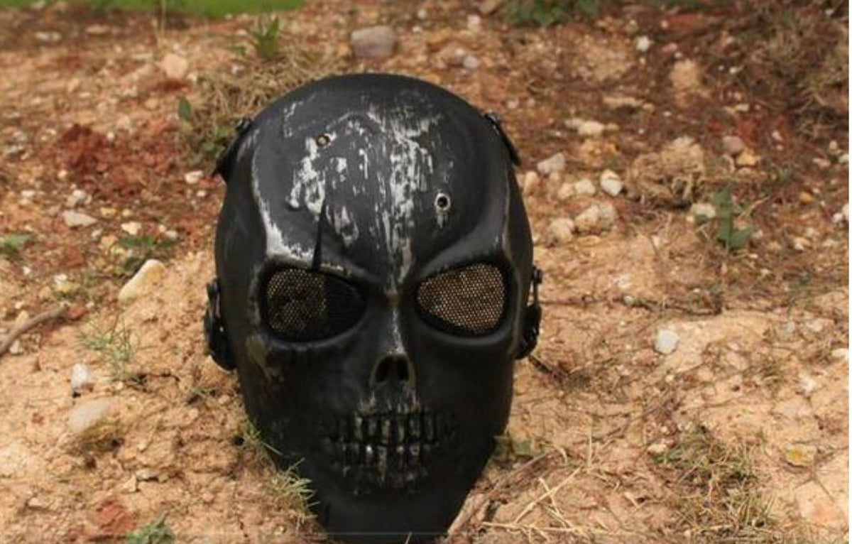 Máscara de calavera fantasma para paintball y deportes al aire libre M01 - foto 2