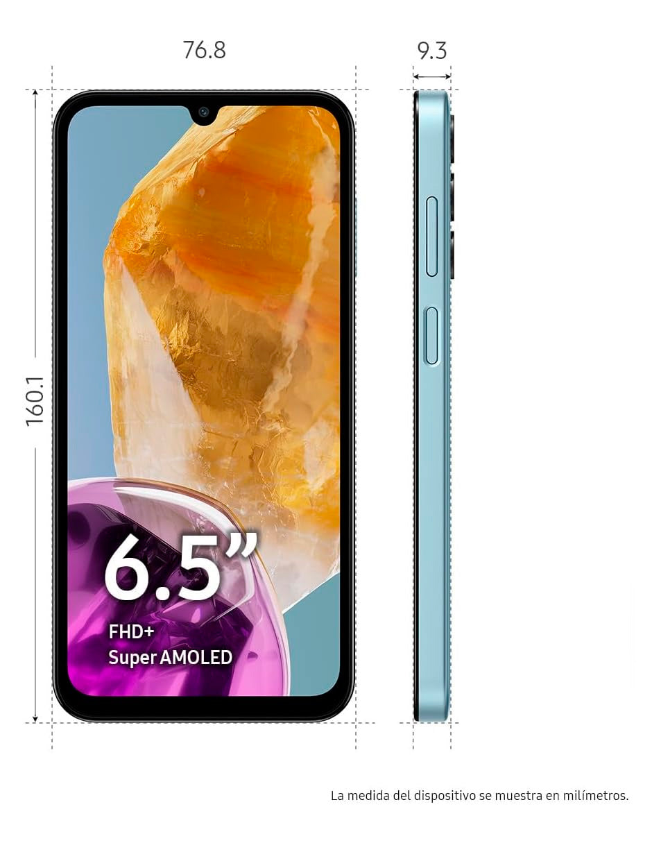 Smartphone M15 5G 128 GB + 4 GB Azul cielo