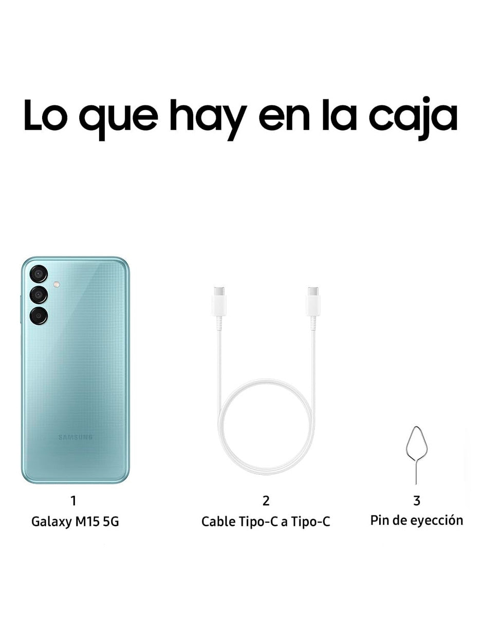 Smartphone M15 5G 128 GB + 4 GB Azul cielo