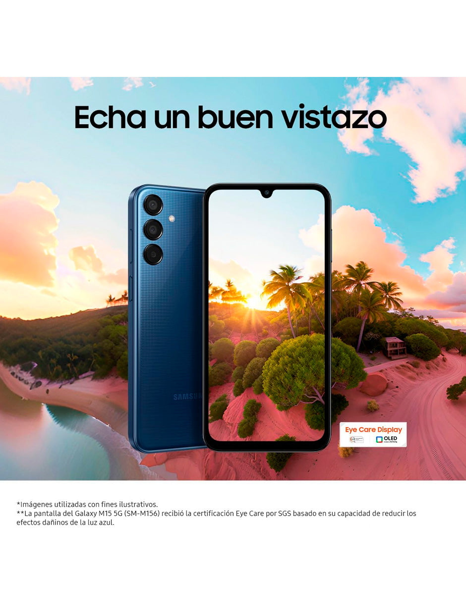 Smartphone M15 5G 128 GB + 4 GB Azul cielo