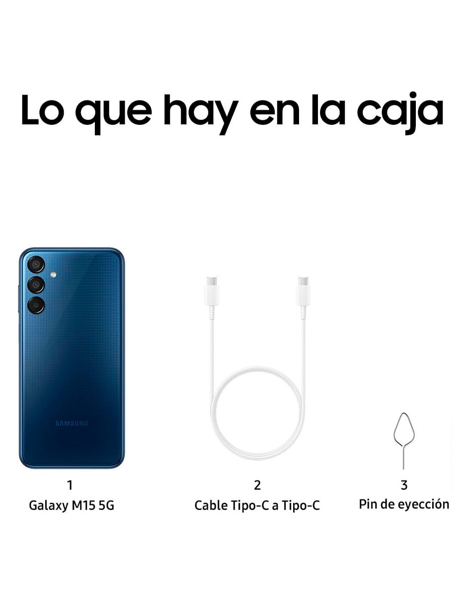 Smartphone M15 5G 128 GB + 4 GB Azul Marino