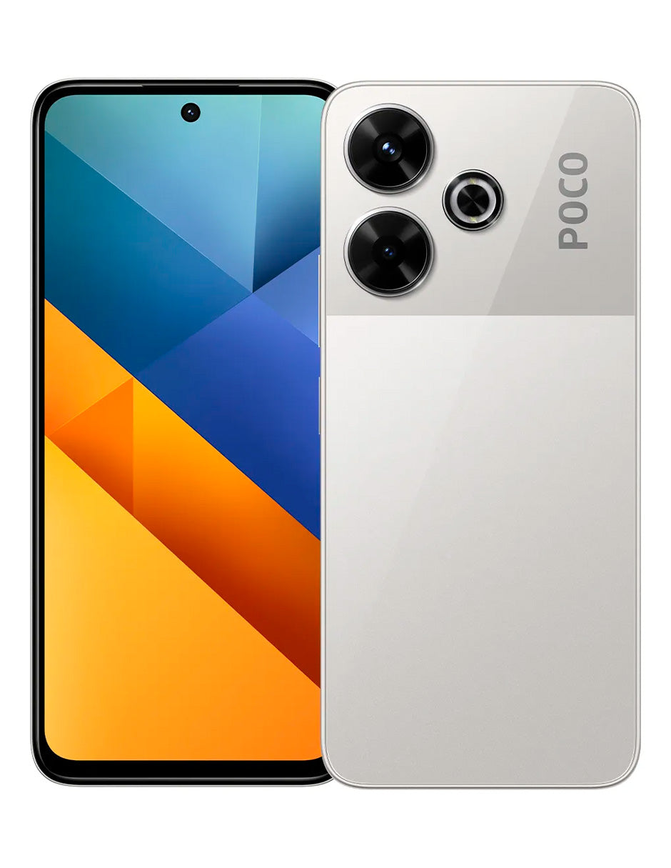 Celular M6 Dual SIM, con 8 GB de RAM y 256 GB de almacenamiento PLATA