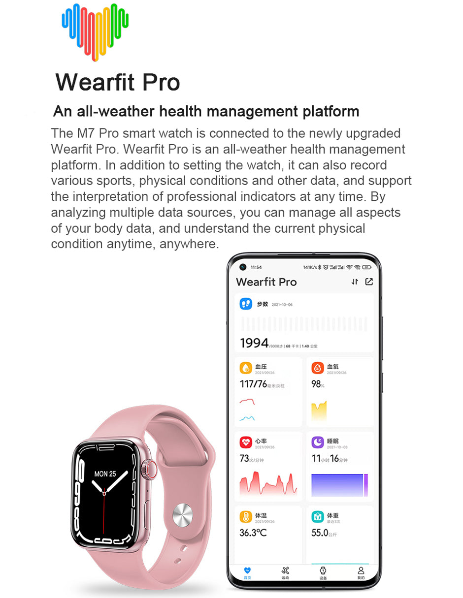 Reloj Inteligente Petukit Box M7 Pro Unisex Deportivo Pantalla Hd