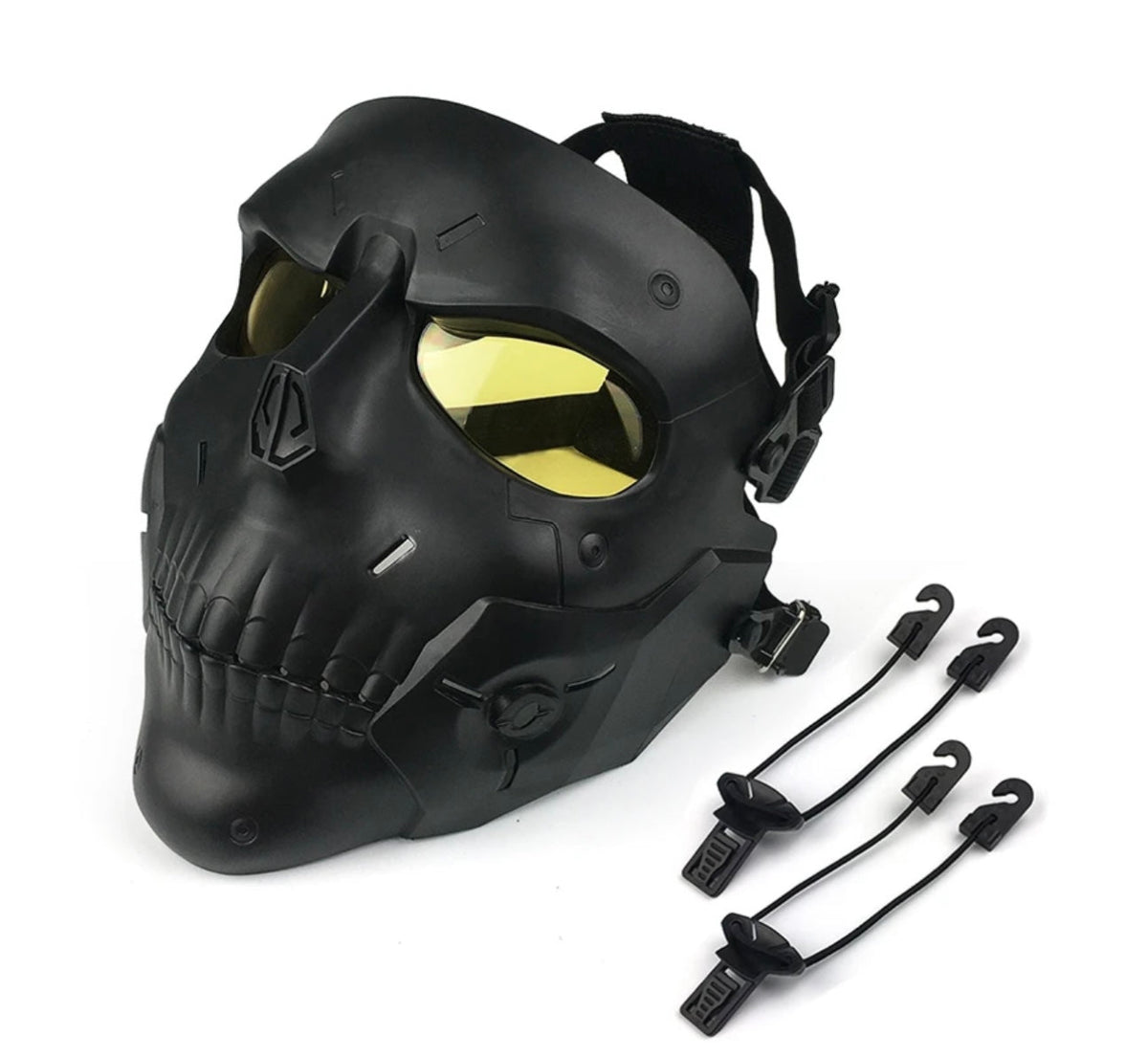 Máscara de calavera o alien de cara completa para airsoft, modelos MJ