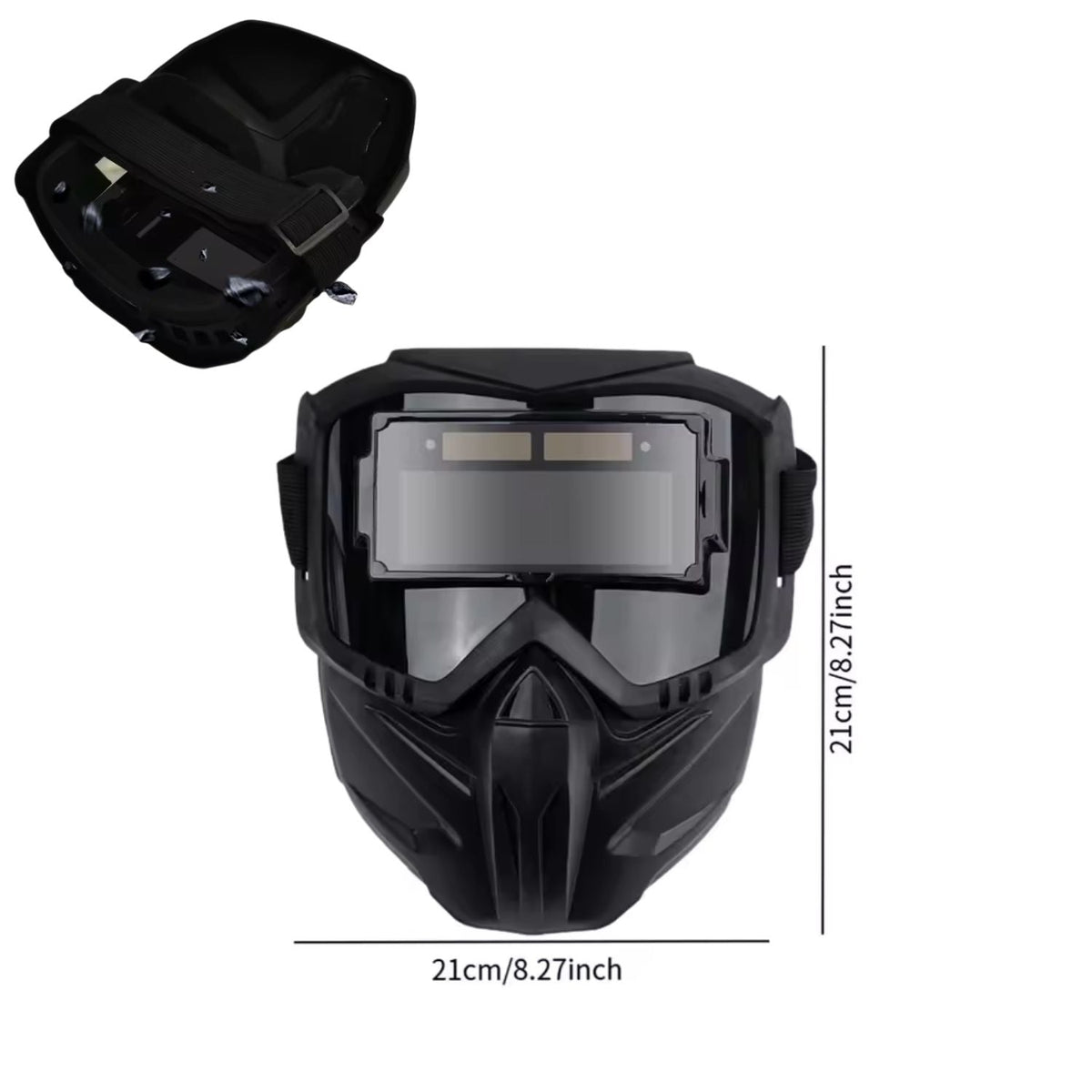 Careta de soldar con oscurecimiento automático y visor amplio - foto 2