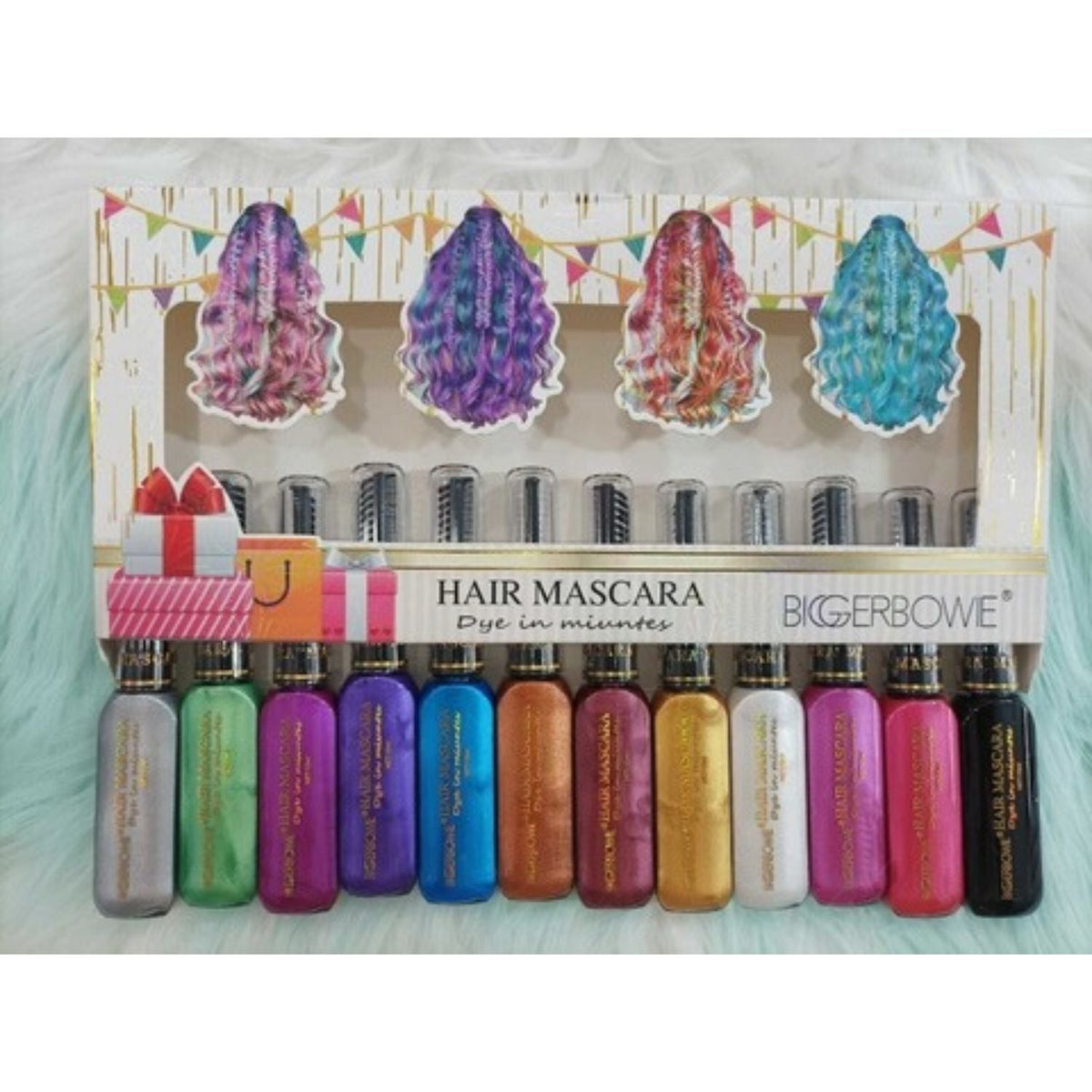 Set de tintes de fantasía para cabello en 12 tonos - foto 2