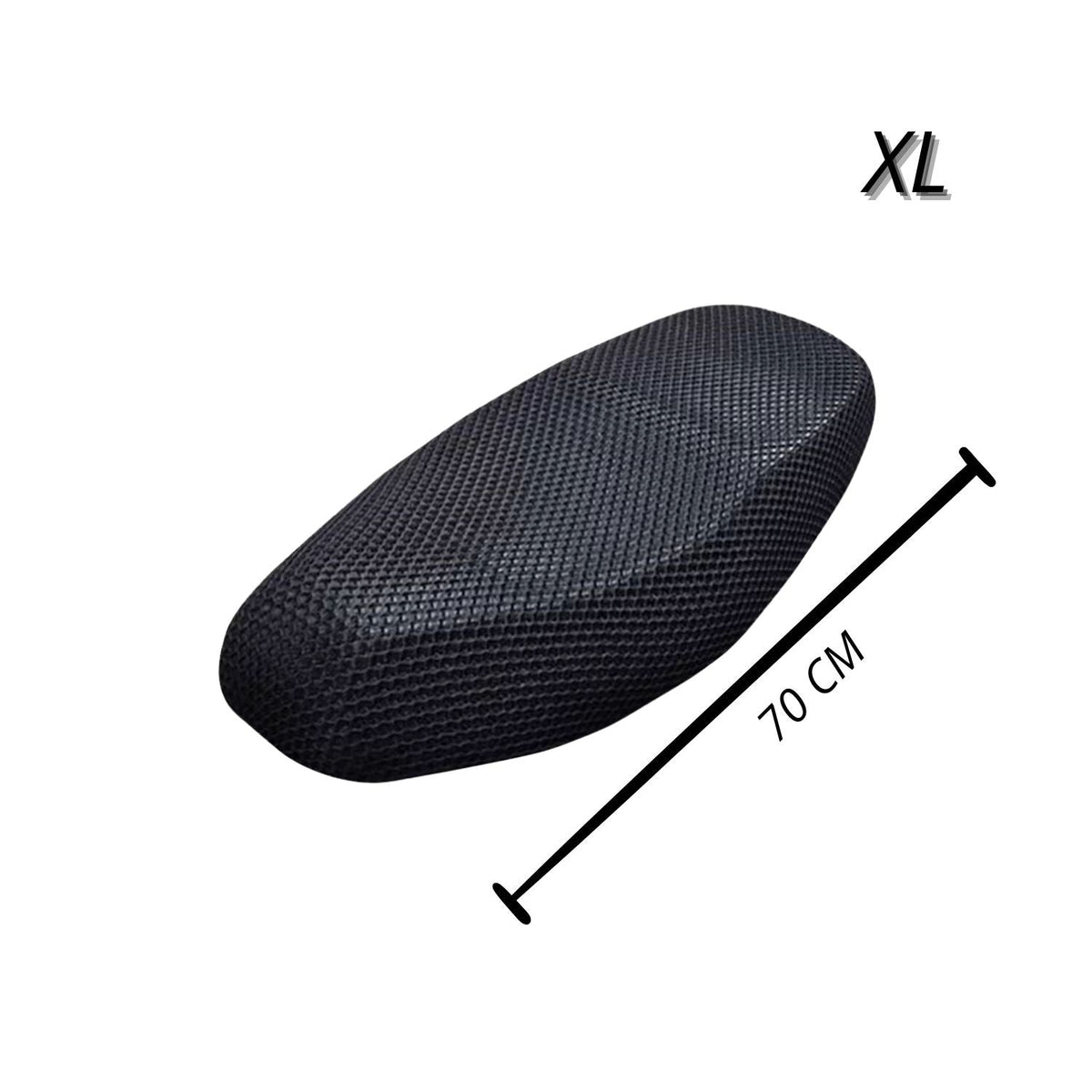 Funda 3D transpirable para asiento de motocicleta, color negro - foto 5
