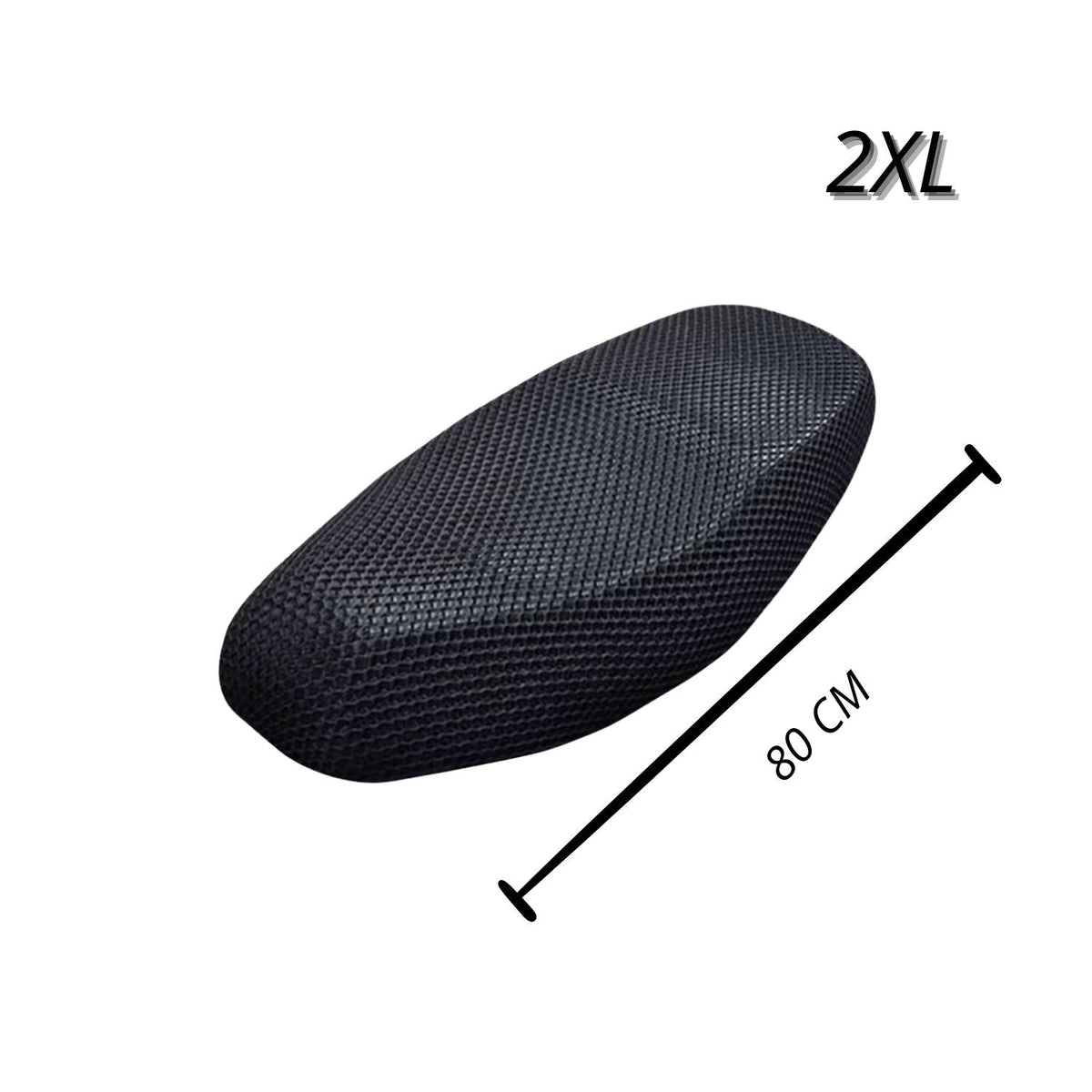 Funda 3D transpirable para asiento de motocicleta, color negro - foto 6