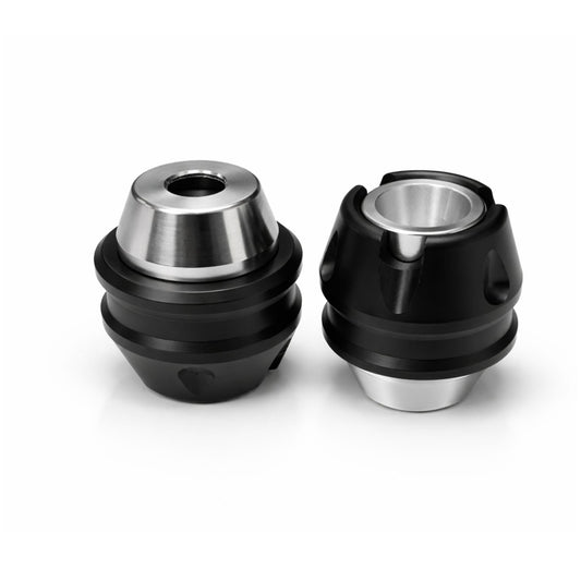 Sliders anticaída para eje de rueda de moto, par con núcleo metálico