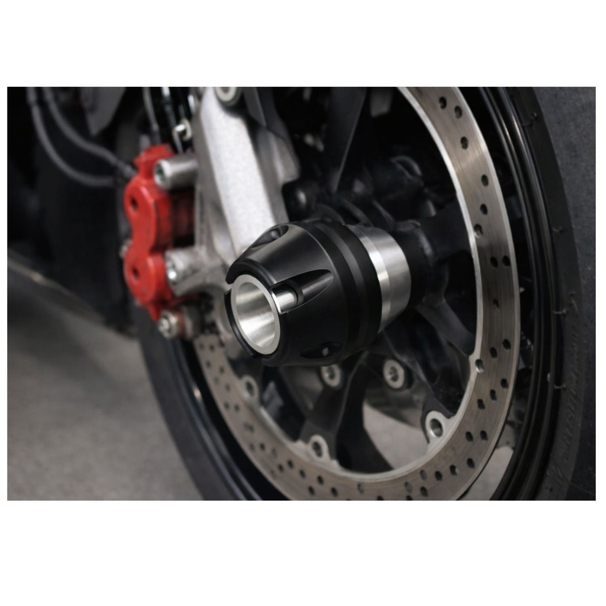 Sliders anticaída para eje de rueda de moto, par con núcleo metálico - foto 4