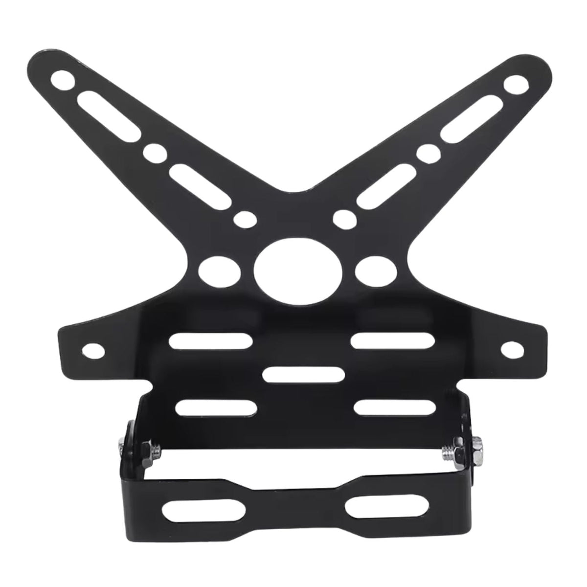 Porta placas universal para moto de aluminio CNC, ajustable, en varios colores