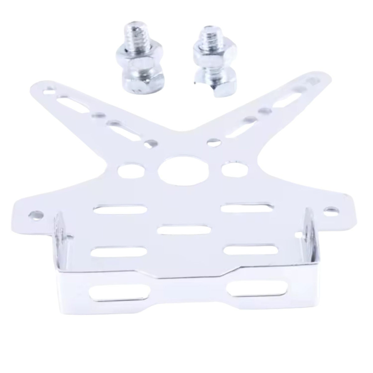 Porta placas universal para moto de aluminio CNC, ajustable, en varios colores - foto 6