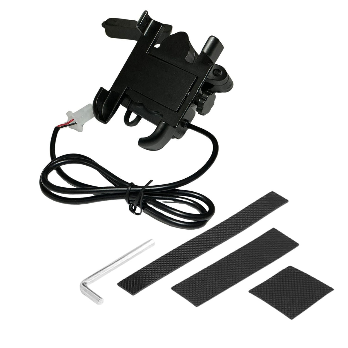 Soporte de celular para moto con carga USB, giro 360° y antivibración - foto 6