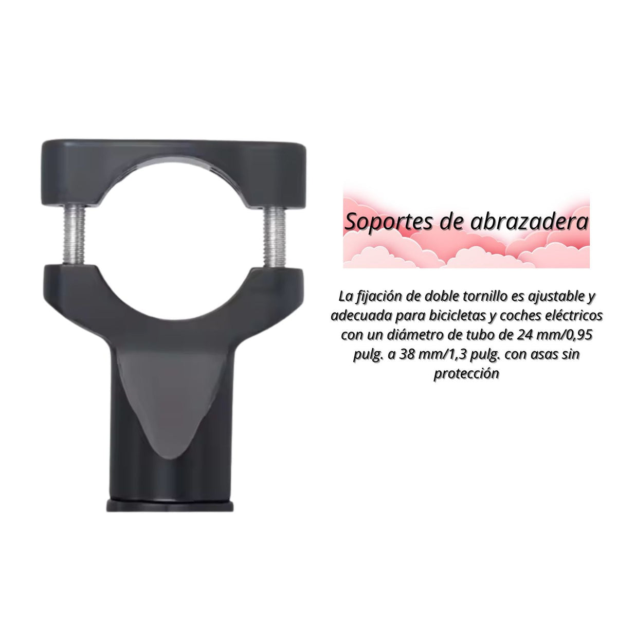 Soporte de celular para moto con carga USB, giro 360° y antivibración - foto 4