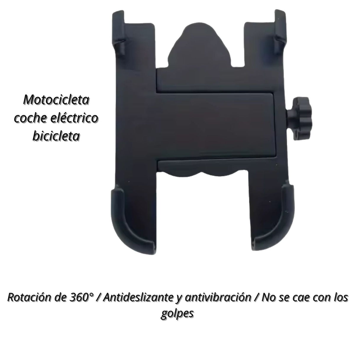Soporte de celular para moto con carga USB, giro 360° y antivibración - foto 5