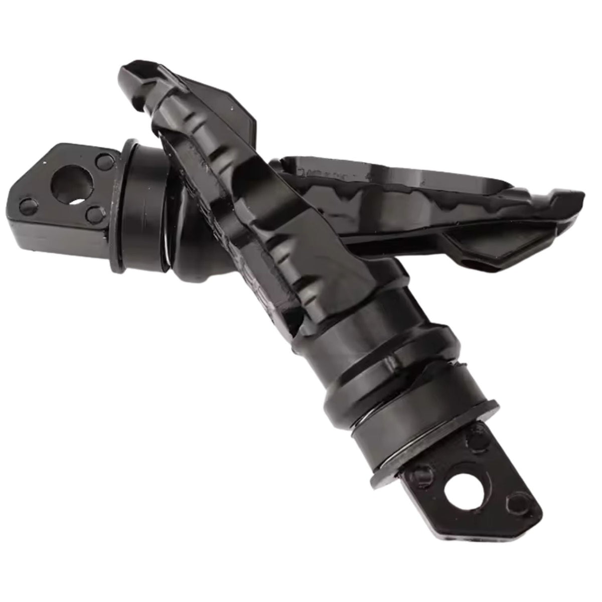Estriberas plegables de aluminio CNC, negro mate, universales - foto 2