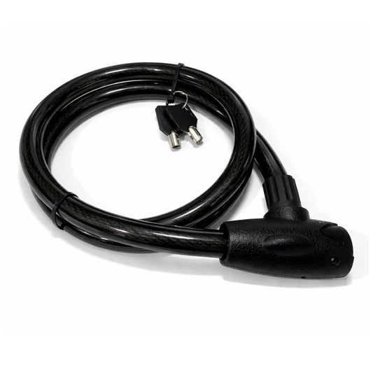 Candado de cable flexible reforzado con llaves tubulares