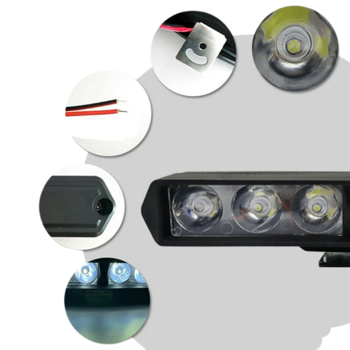 Barra de luz LED de 12V impermeable para moto MTC060 - foto 4
