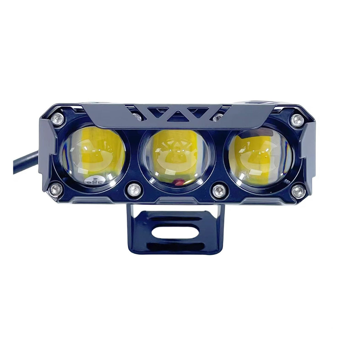 Faro LED auxiliar triple tipo proyector 12-24 V impermeable