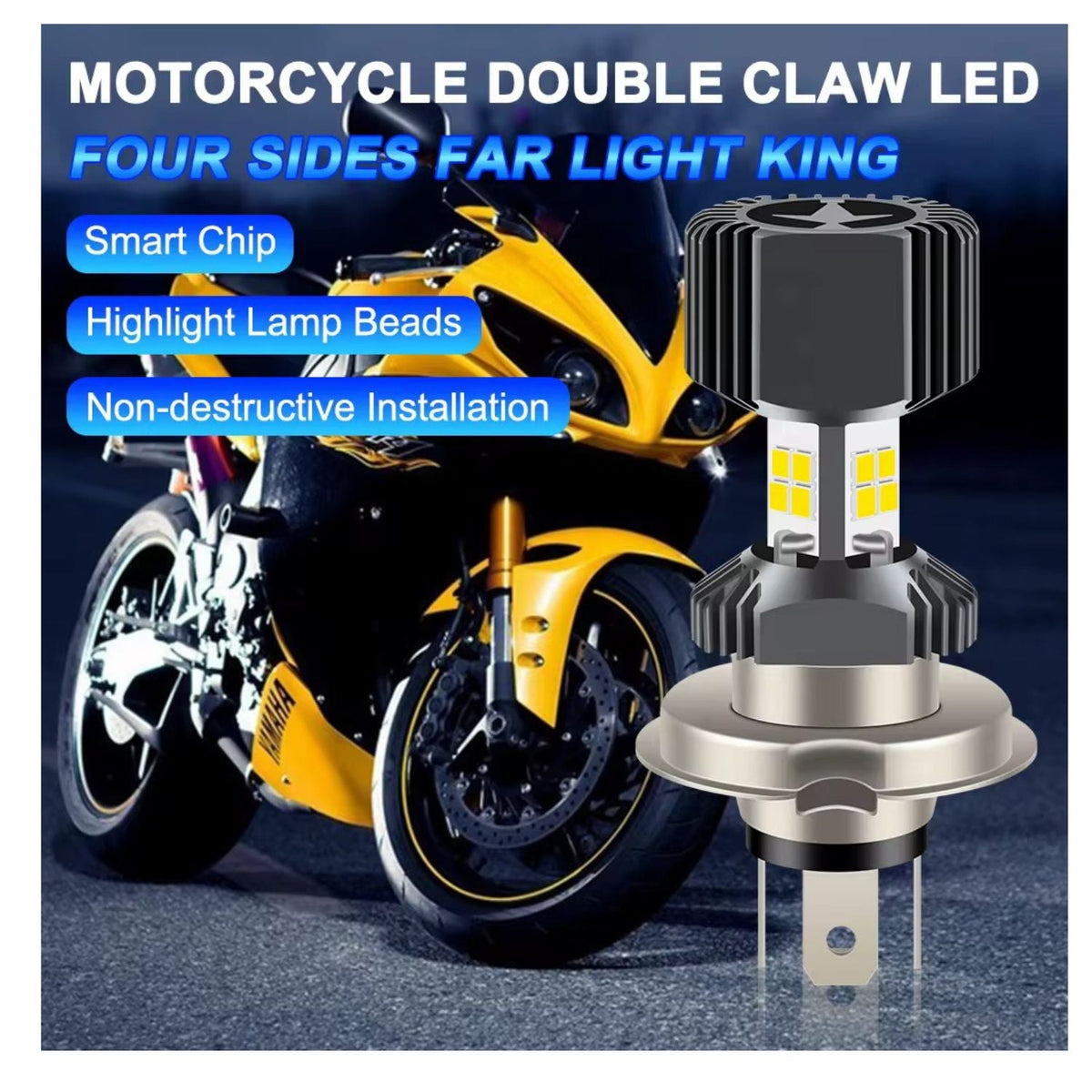 Foco LED tipo proyector con disipador de aluminio para moto y auto - foto 4