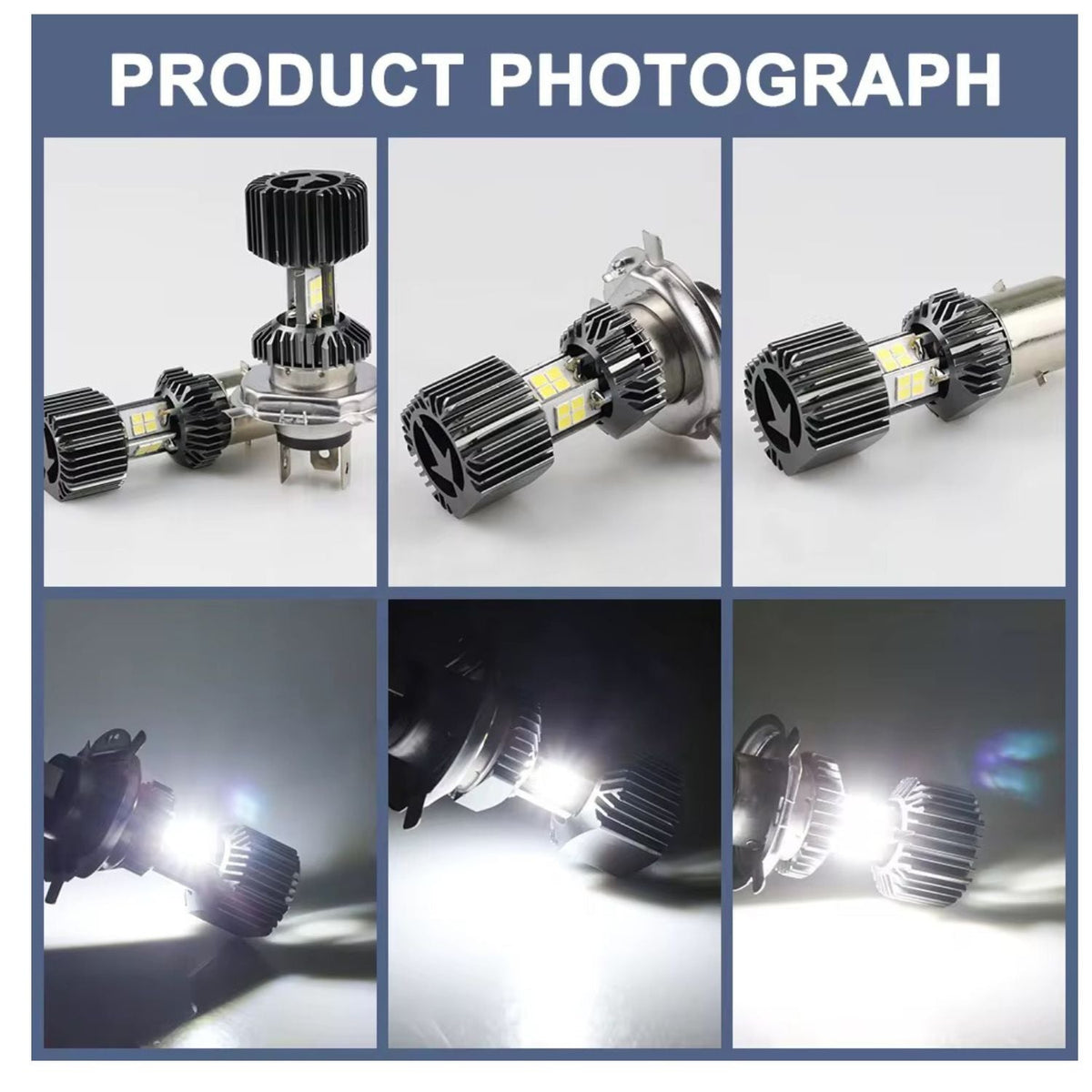 Foco LED tipo proyector con disipador de aluminio para moto y auto - foto 3