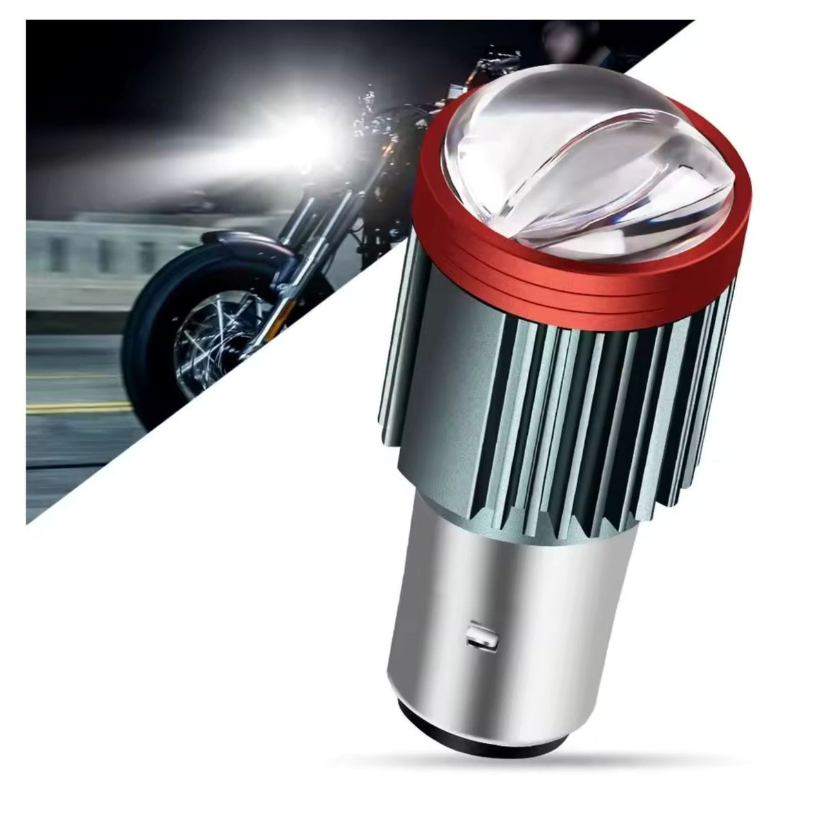 Foco LED tipo proyector para faro de moto, luz blanca o ámbar - foto 5