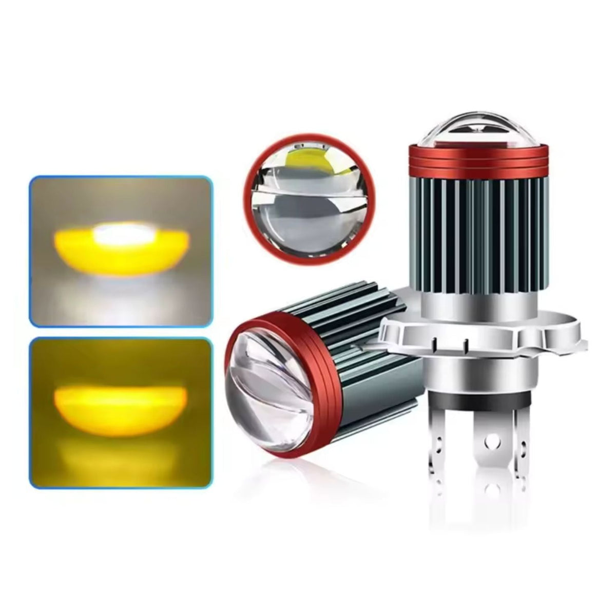 Foco LED tipo proyector para faro de moto, luz blanca o ámbar - foto 6
