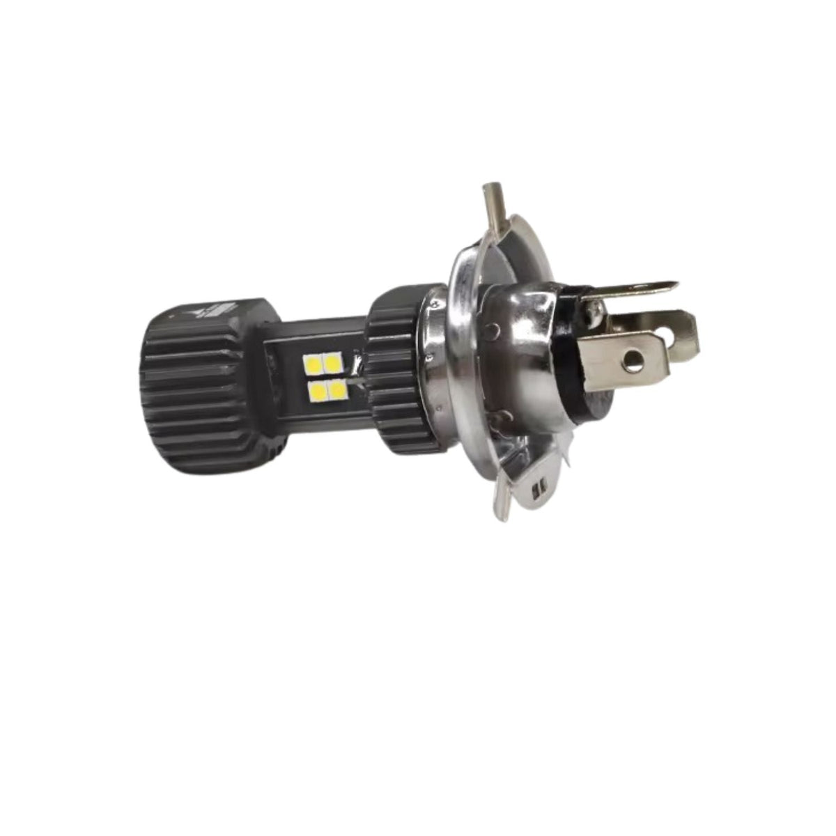 Foco LED H4 de 12V y 24V para moto, luz blanca fría 6000K