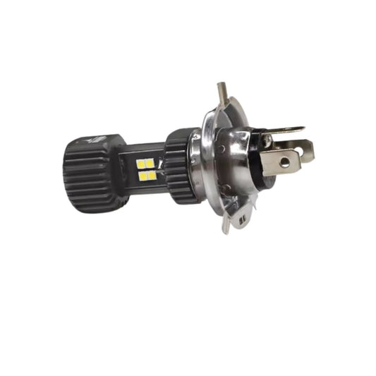 Foco LED H4 de 12V y 24V para moto, luz blanca fría 6000K