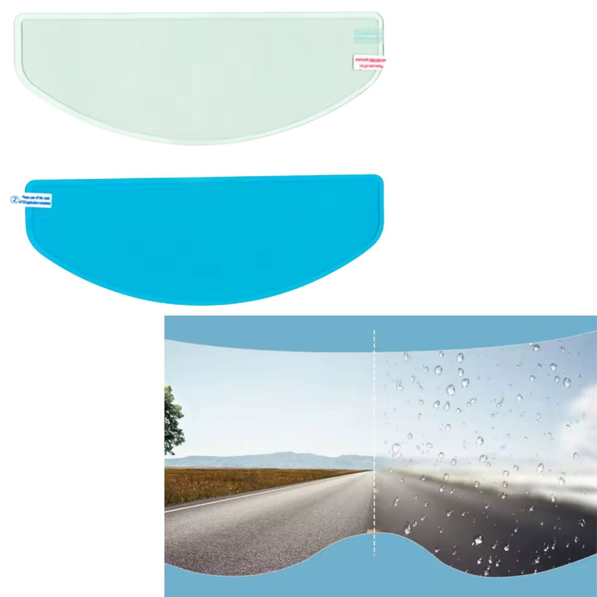 Película antifog transparente universal para visor de casco de moto - foto 3