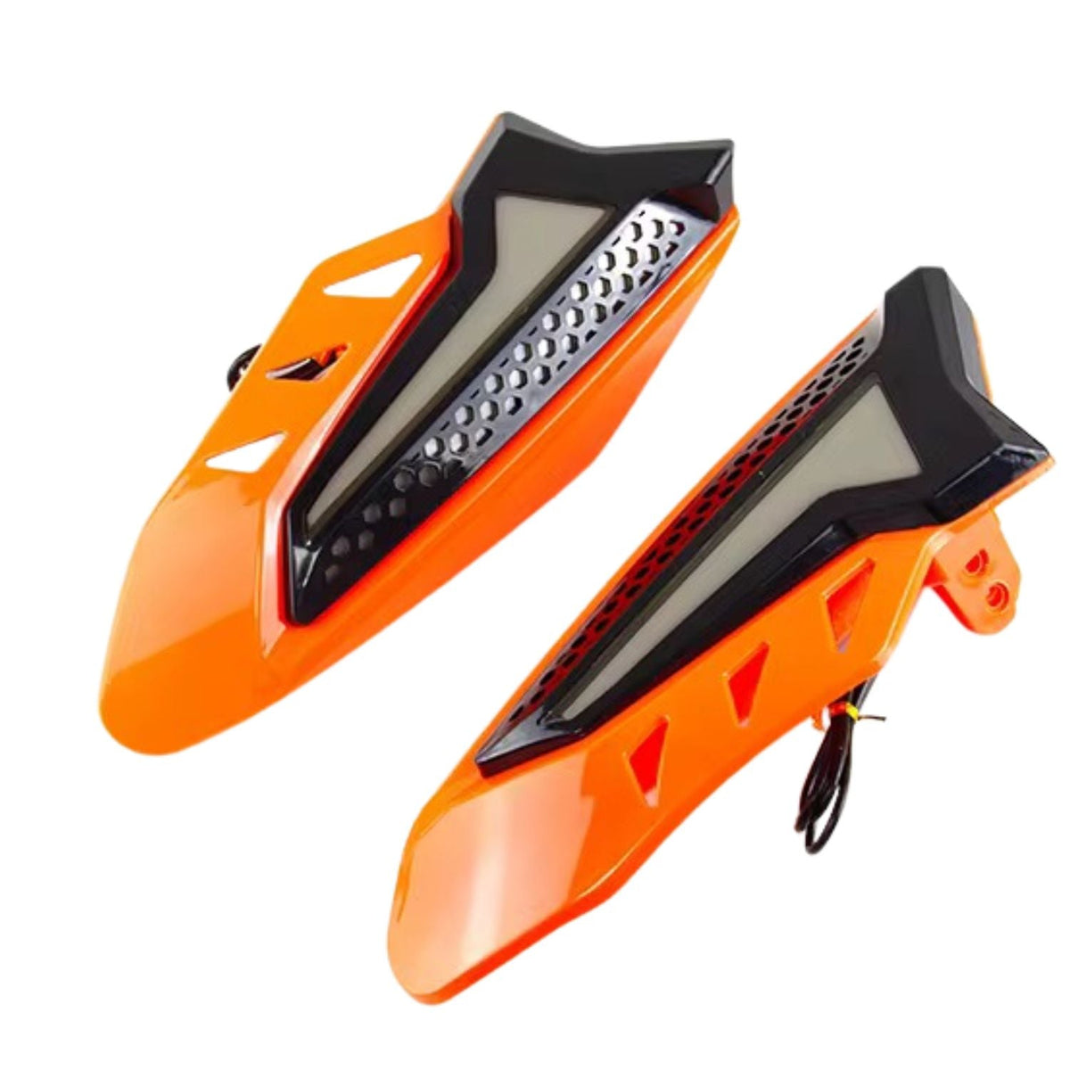 Guardamanos aerodinámicos racing con ventilación para moto - foto 2