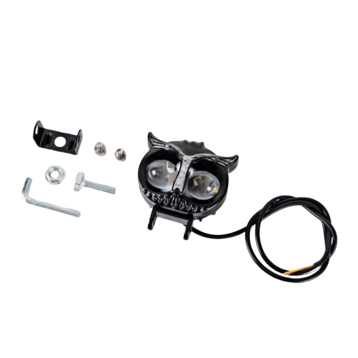 Faros LED tipo búho para moto con tira RGB y luz DRL - foto 4