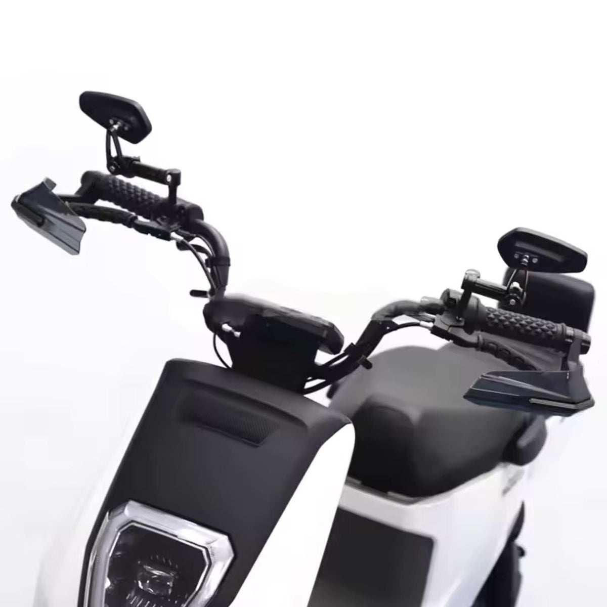 Cubremanos universales para moto contra viento y lluvia, par negro - foto 3