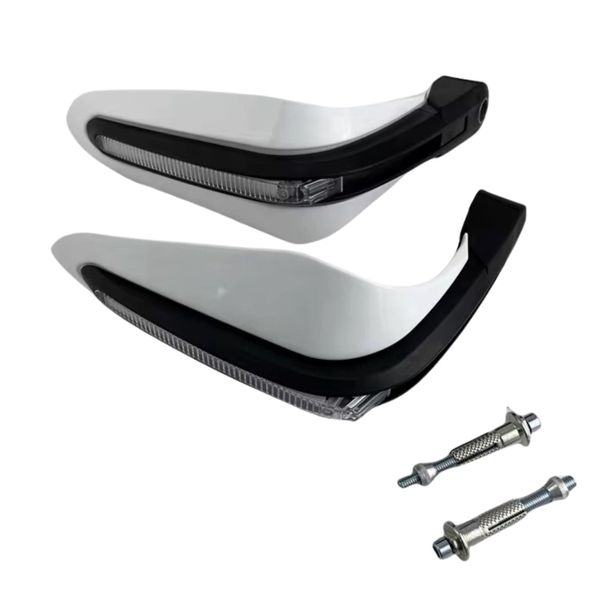 Paramanos con tira LED integrada para moto adventure y touring, universales - foto 3