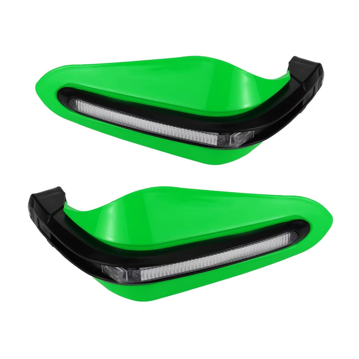 Paramanos con tira LED integrada para moto adventure y touring, universales