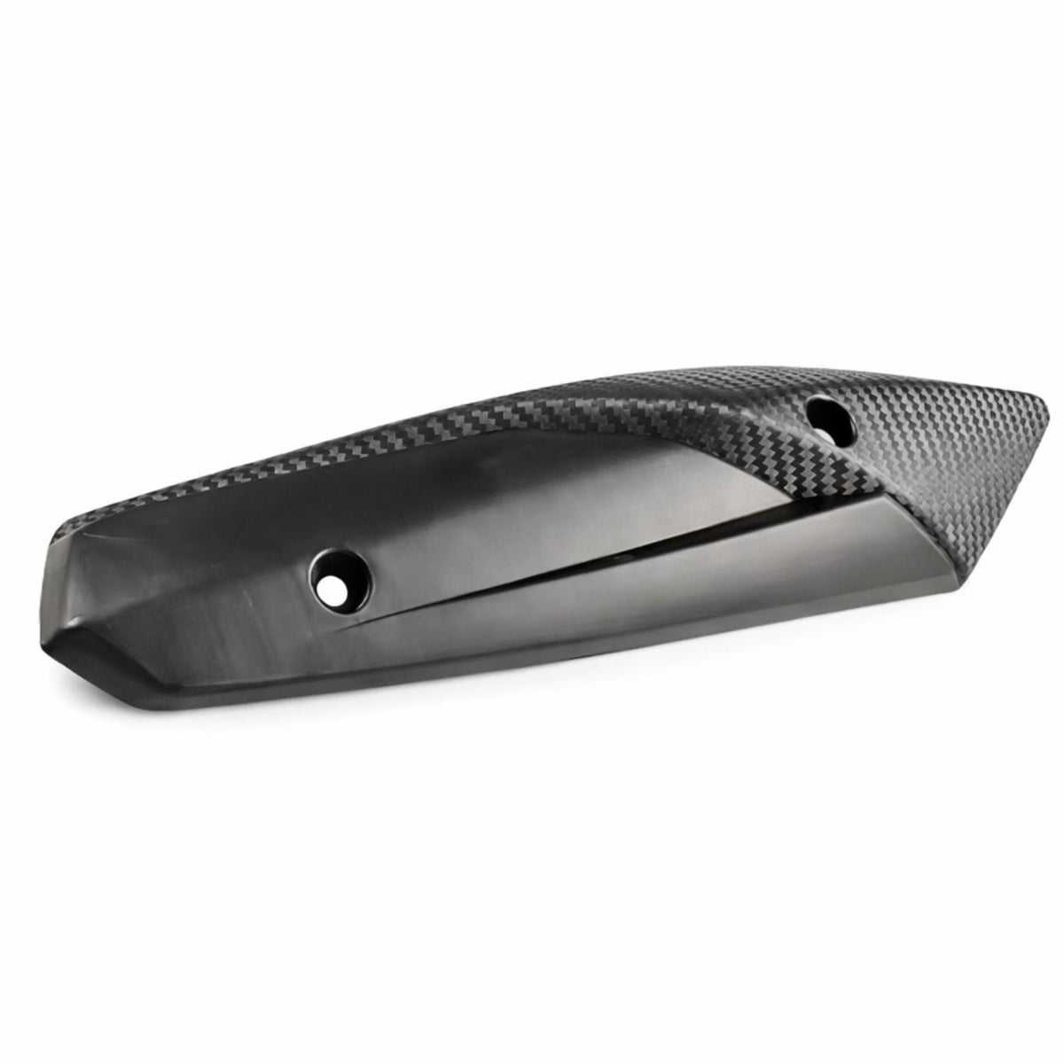 Protector de escape para moto estilo fibra de carbono, en dos acabados - foto 3