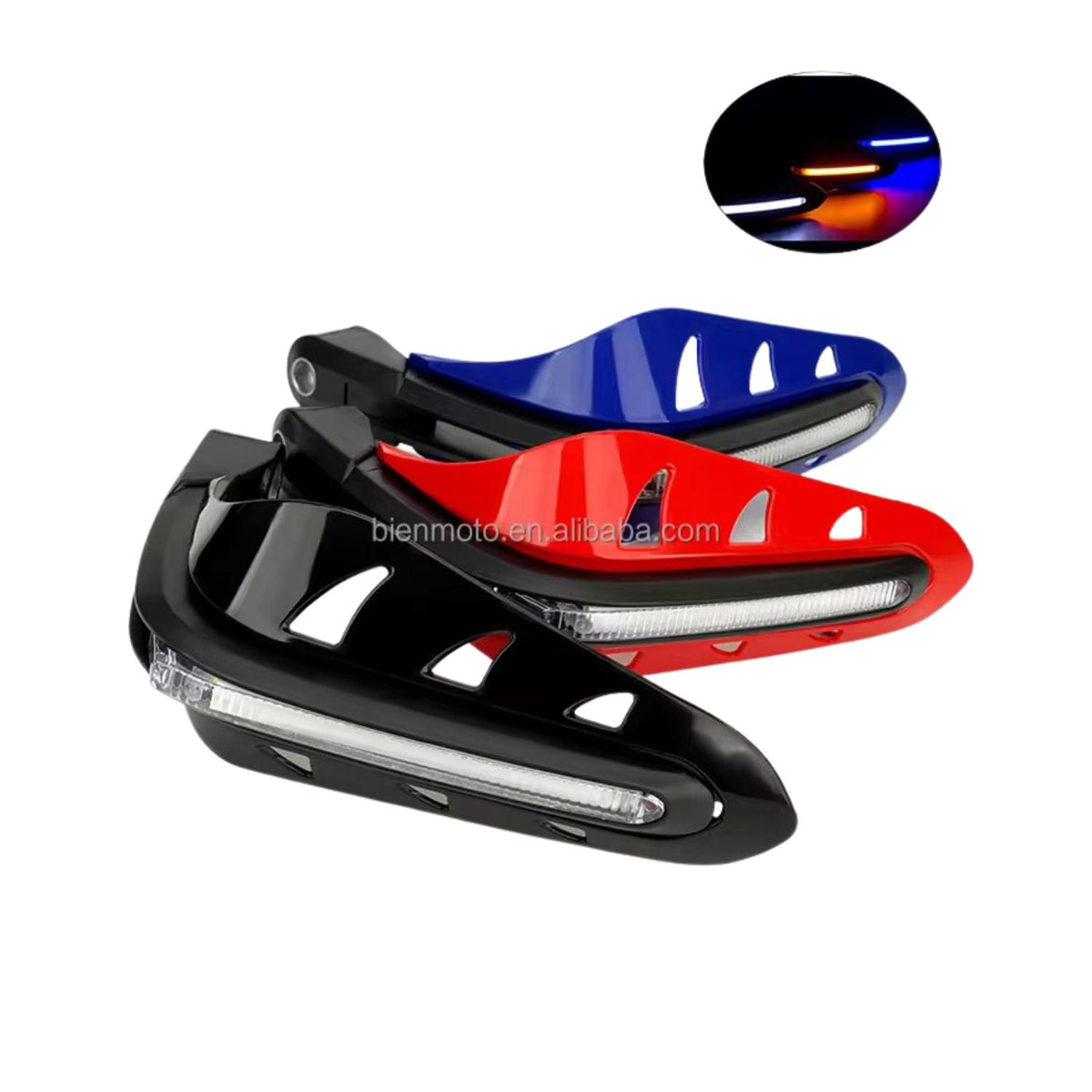 Protectores de manos ABS con luz LED para moto, universales - foto 2
