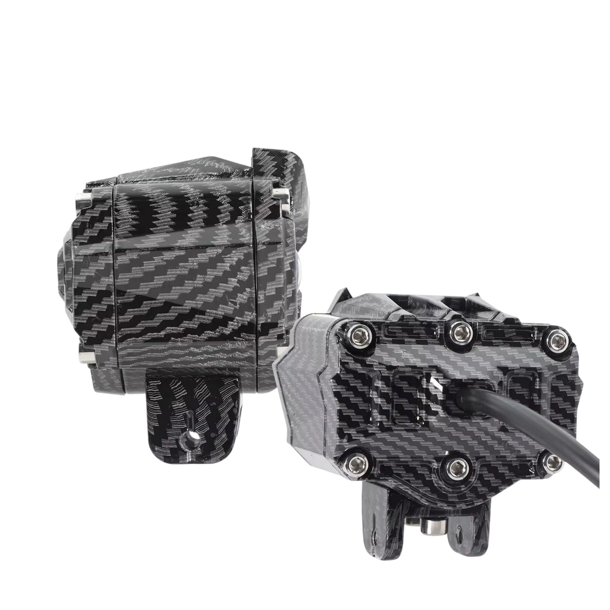 Faro auxiliar doble lente proyector para moto, blanco, ámbar y mixto, 12 V - foto 2