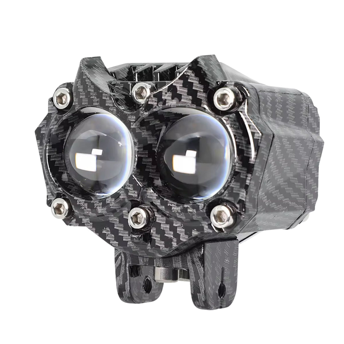 Faro auxiliar doble lente proyector para moto, blanco, ámbar y mixto, 12 V - foto 3