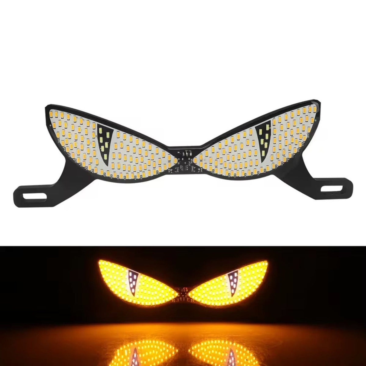 Porta placa LED universal para moto con diseño de ojos y varios modos - foto 5