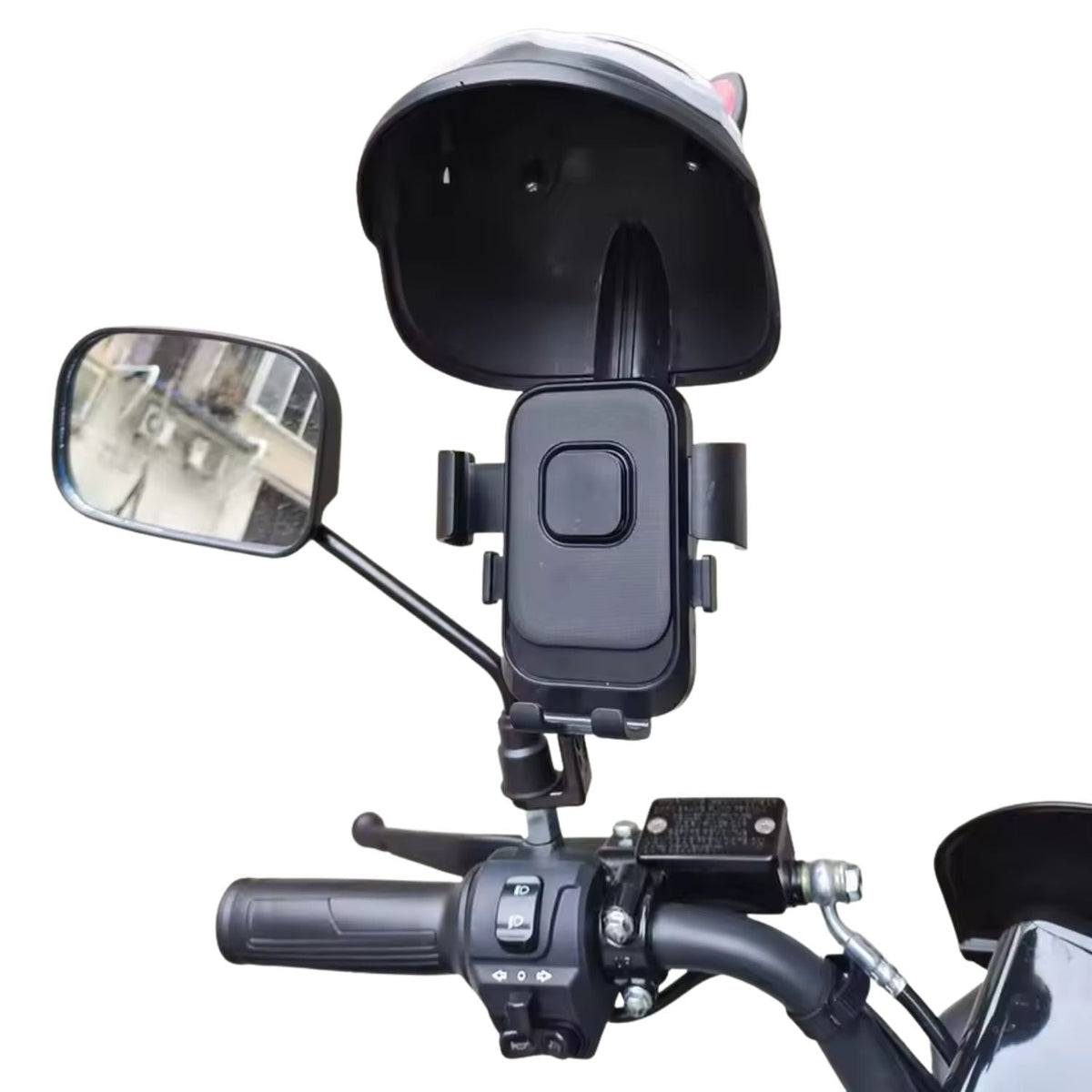 Soporte de celular para moto con diseño de gato, ajuste universal al manubrio - foto 2