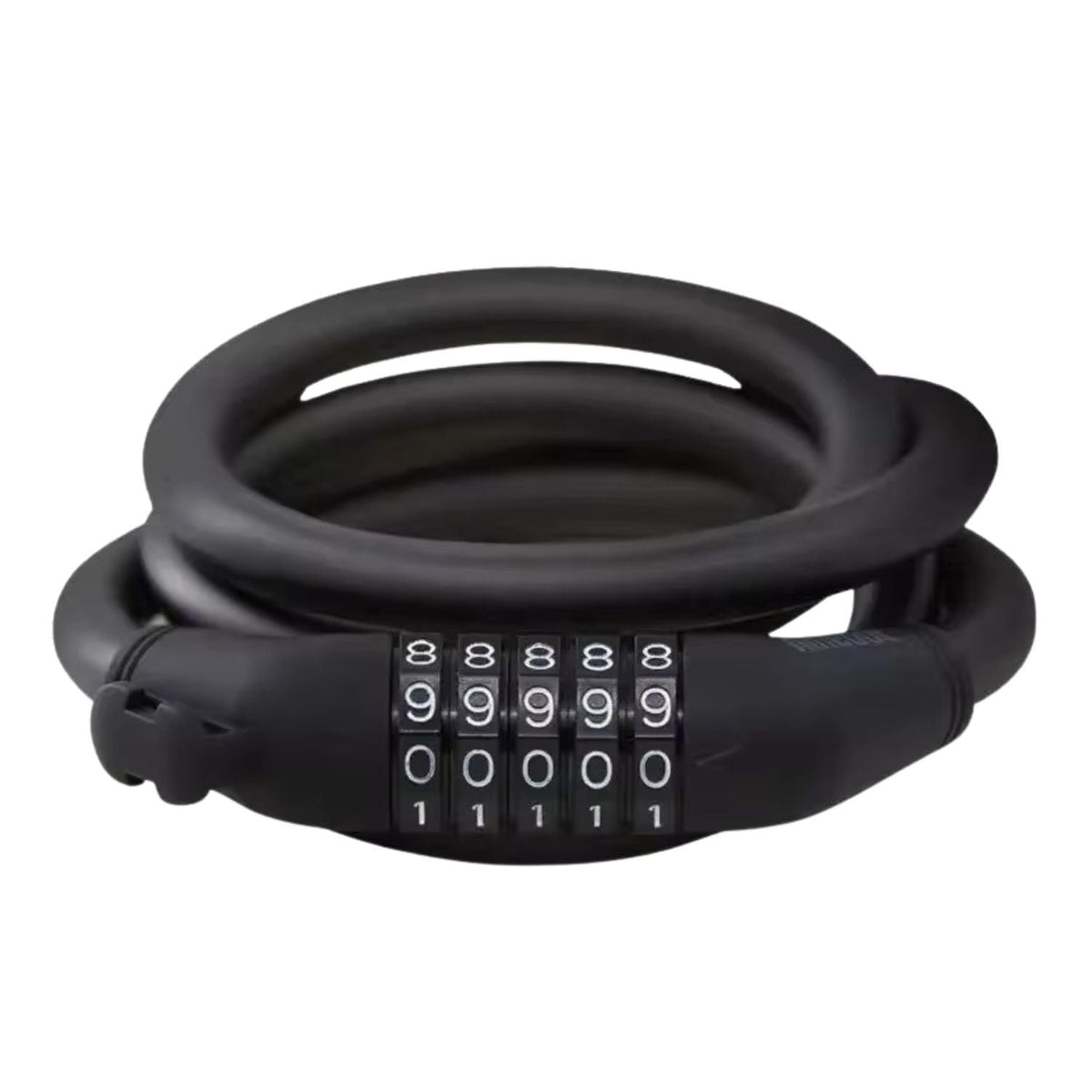 Candado de cable para moto y bici con clave de 5 dígitos y llave - foto 2